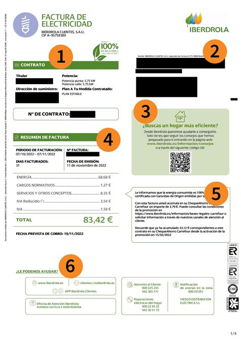 Cómo entender la facturas de Iberdrola Quécomparo es