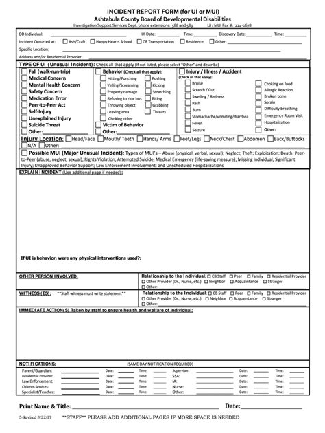 Incident 2017 2024 Form Fill Out And Sign Printable Pdf Template