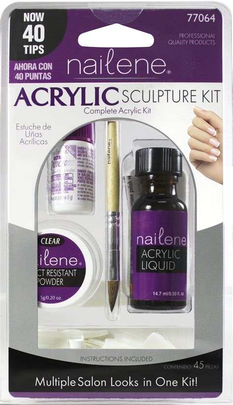 Nailene Acrylic Sculpture Kit 40 Tips # 77064 | Acrylic sculpture, Acrylic nail kit, Acrylic ...