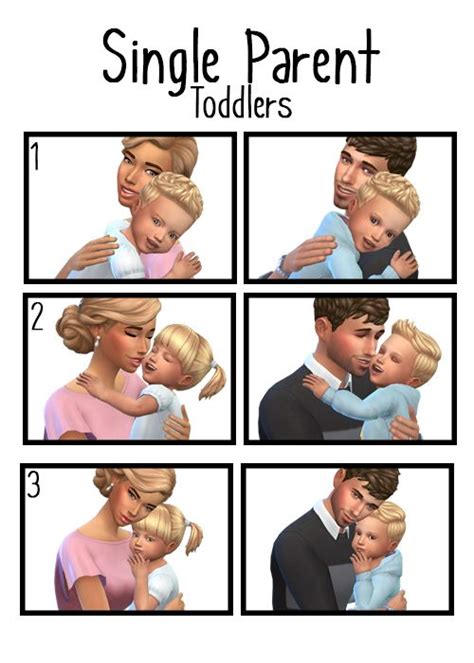 Single Parent Toddlers Poses At J E N N E H Toddler Poses Sims 4