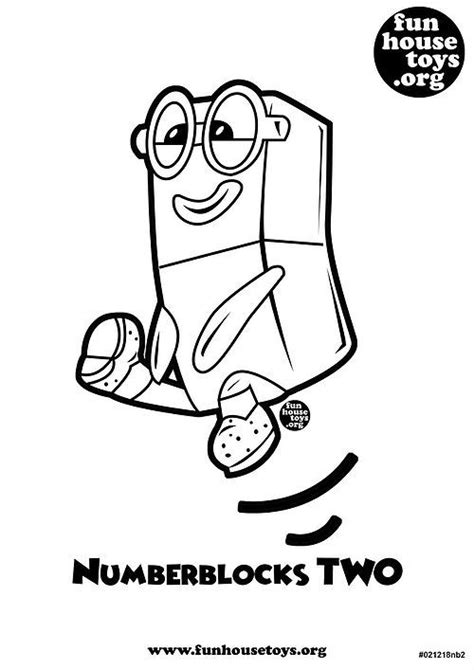 Fun House Toys Numberblocks Printable Coloring Pages