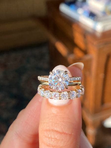 Pavé Diamond Solitaire Engagement Ring Set Ken And Dana Design