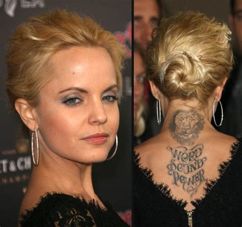 Tattoos Of Celebrities Famous Celebrity Tattoos 56 Pics Back Of Neck Tattoos