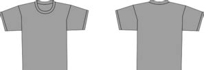 5 out of 5 stars. Grey T Shirt Template Clip Art at Clker.com - vector clip ...