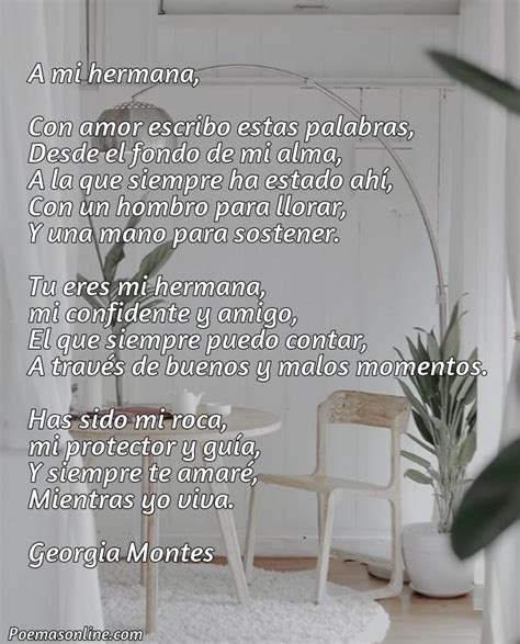 Mejores Poemas Para Dedicar A Una Hermana Poemas Online