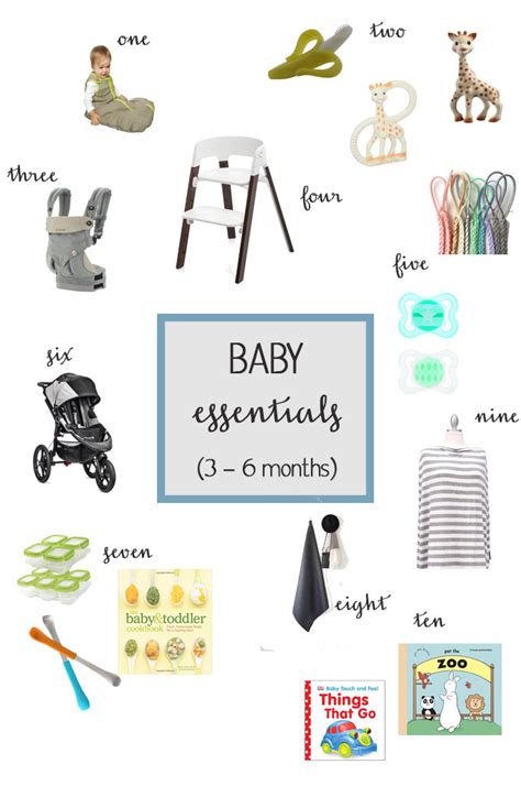 Top 10 Baby Essentials For 3 6 Months Luv In The Bubble
