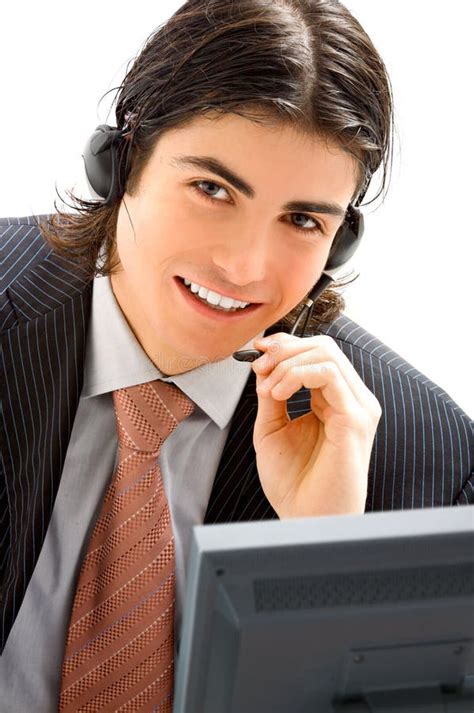 Young Male Assistant Stock Photo Image Of Handsome Background 10012234