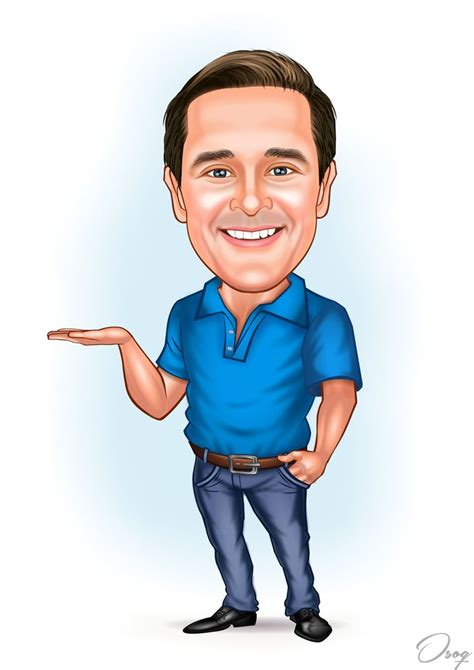 Man Caricature Portrait Caricature From Photo Caricature Funny