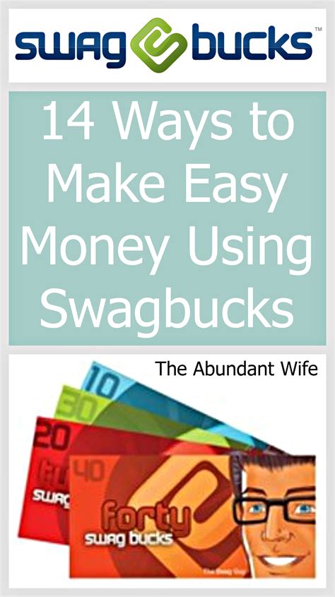 14 Ways To Make Easy Money Using Swagbucks The Abundant Wife