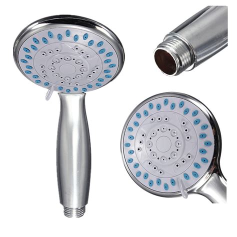 2021 Wholesale 5 Modes Water Saving Handheld Shower Head Massage Spray Abs With Chrome Hand Bath