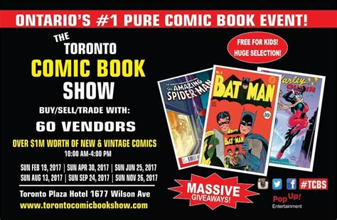 Tcbs Summer 2017 Toronto Comic Book Show