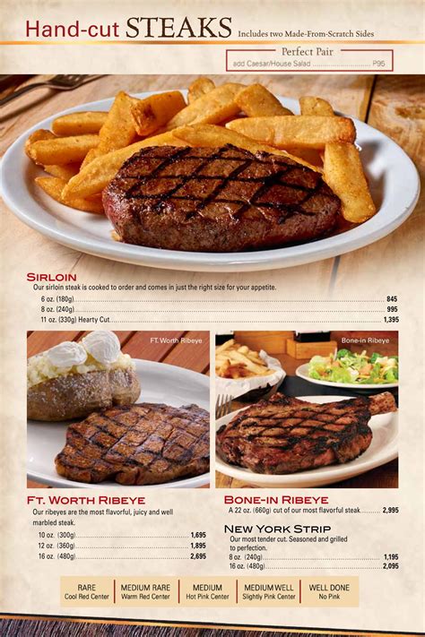 Texas Roadhouse Menu Clickthecity Food And Drink