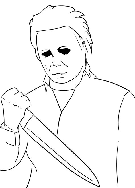 12 Free Printable Michael Myers Coloring Pages