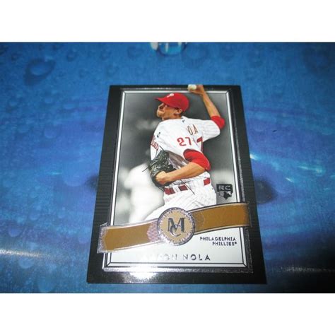 Phillies 2016 Museum Collection Aaron Nola Copper Insert Rc 77 On