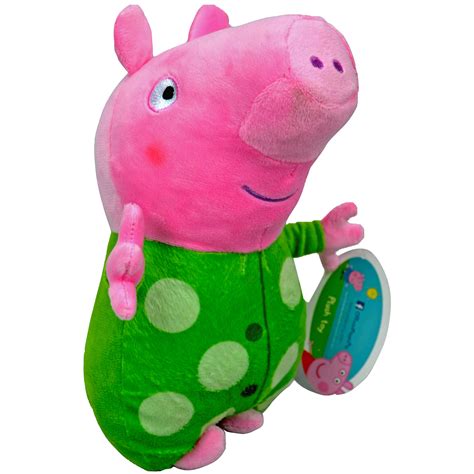 Peppa Pig Peppa Green Dot 27cm Plush Soft Toy 8438520402257