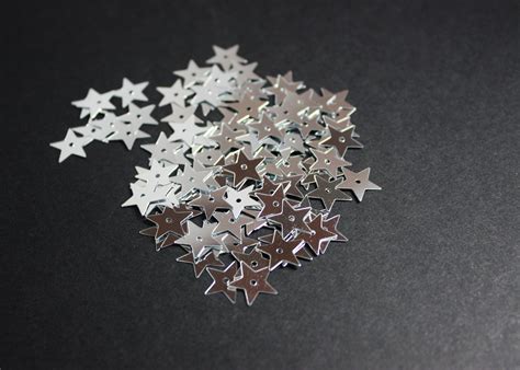Mini Silver Stars 10mm 25g Bag Art And Craft Factory