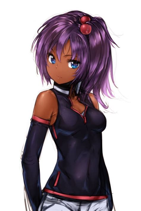Yoruaka Shihōin Purple Hair Anime Kreativ