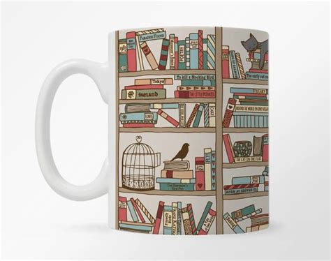 bookish library mug book lovers ts mugs t for lover