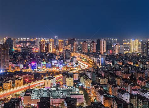 Night View Of Qingdao City Shandong Province And Hd Wallpaper Pxfuel