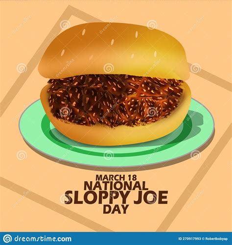 National Sloppy Joe Day Stock Image Image Of Hamburger 270917993