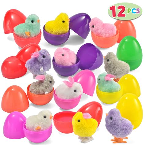 Joyin 12 Toys Filled Easter Eggs Assorted Prefilled 12 Easter Eggs
