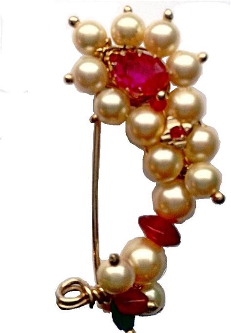 Buy Nath Medium Clip Type Maharashtrian Traditional Nose Ring Of Pearl