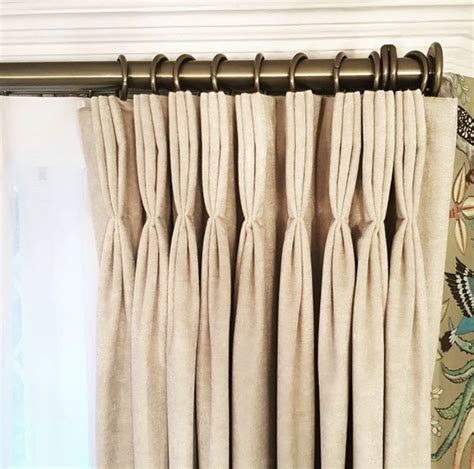 Triple Pleat Curtains On Bradley Collection Steel Collection Pole