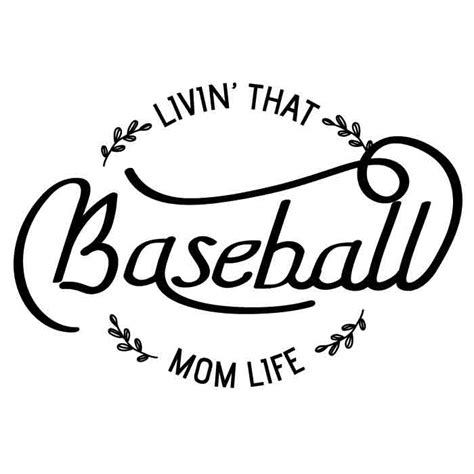 Baseball mom life SVG 1 mom life - Free SVG Download