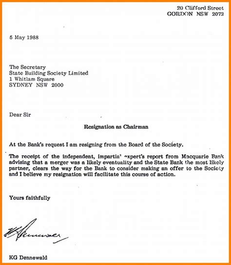 Brief Resignation Letter Uk Sample Resignation Letter