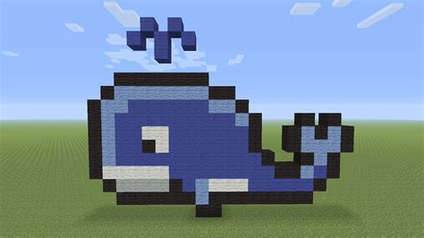 Home minecraft maps pixel art updated. Minecraft Pixel Art - Whale - YouTube