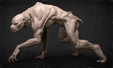 Creature Concept Art Werewolf Character Art
