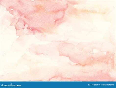 Blush Pink And Beige Watercolor Background Abstract Splash Texture
