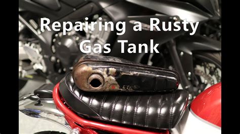 If it is rust, the mechanical method already mentioned works well. Removing Rust from Inside of a Motorcycle Gas Tank - Cheap ...
