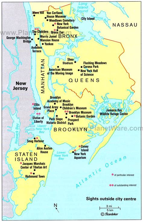 5 Boroughs Of New York City New York City Map