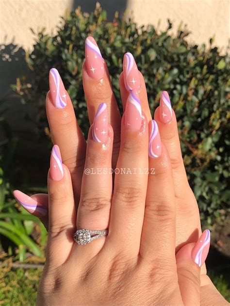 2021 Nail Trend In 2021 Classy Acrylic Nails Almond Acrylic Nails Designs Almond Acrylic Nails