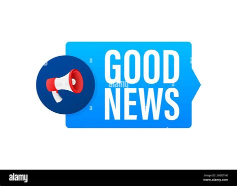 Megaphone With Good News Megaphone Banner Web Design Vector Stock