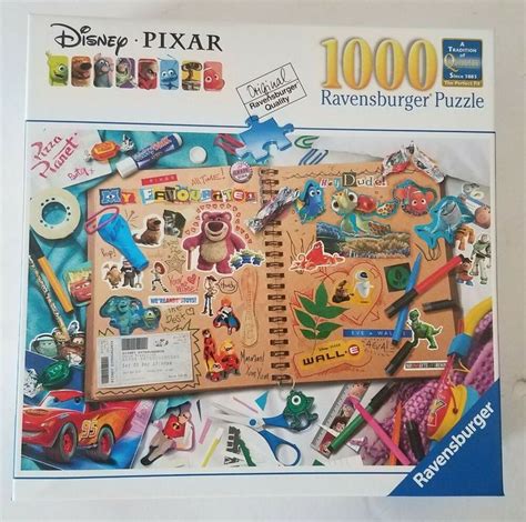 Disney Pixar Scrapbook 1000 Piece Jigsaw Puzzle ~ Ravensburger ~ New