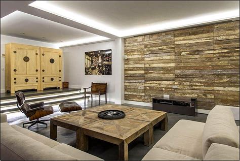 Wooden Feature Wall Living Room Living Room Home Decorating Ideas