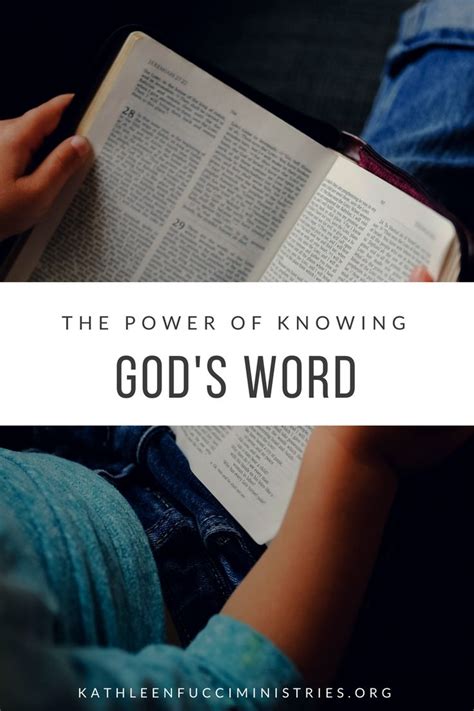 The Power Of Knowing Gods Word — Kathleen Fucci Ministries Knowing