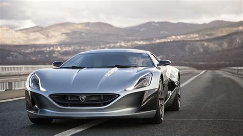 With a total output of 913 kw (1,241 ps; Wallpaper Rimac Concept 1, electric cars, electric ...