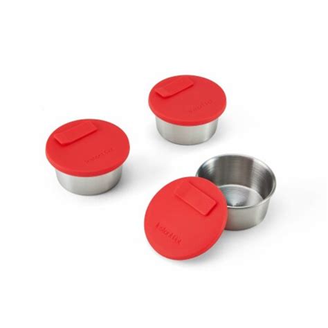 Instant Pot Small Cups Stainless Steel With Red Lids 6 Pc Smiths