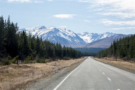 Stunning Mountain Road In New Zealand Stock Image Image Of Seals