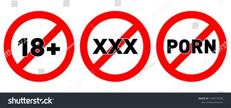 Set No Social Sex Signs Xxx Vetor Stock Livre De Direitos 1189519708 Shutterstock