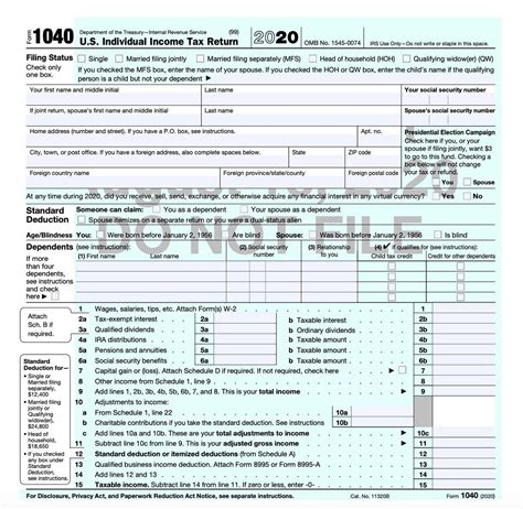 Free Printable Irs Form 1040 Printable Forms Free Online