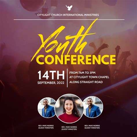 Youth Conference Flyer Template Postermywall