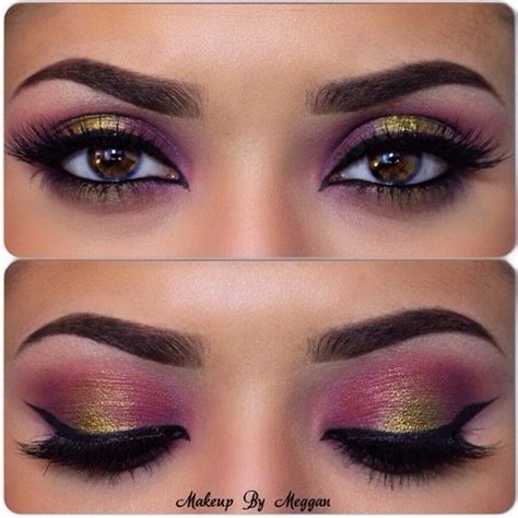 Pink And Gold Eye Makeup Makeup Looks Beauty Makeup