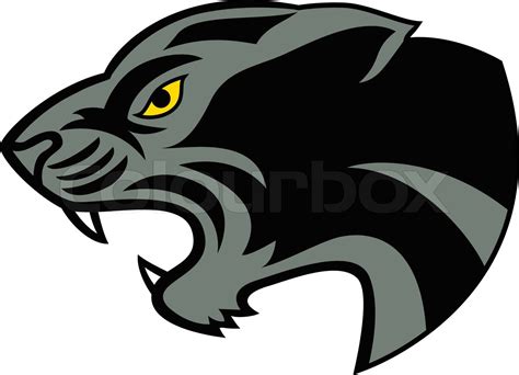 Black Panther Head Stock Vector Colourbox
