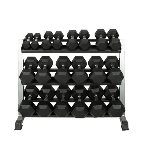 Rubber Hex Dumbbell With Ergo Grip Juke Gyms
