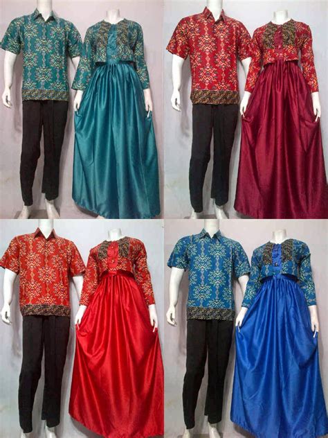 Aksen tie waist · 29. Model Baju Gamis Batik Muslim - Batik Bagoes Solo