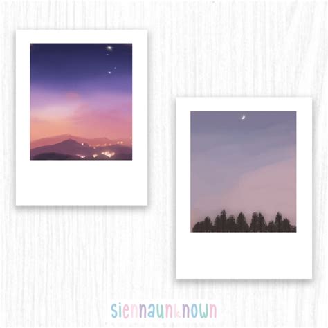 Polaroid Stickers And Prints Aesthetic Sky Sunrise Sunset Etsy